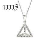 Manufacturers selling the jewelry S925 Sterling Silver Pendant pendant inlaid with Zircon Pendant micro triangle